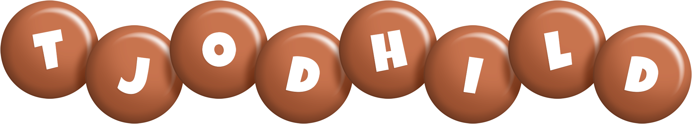 Tjodhild candy-brown logo