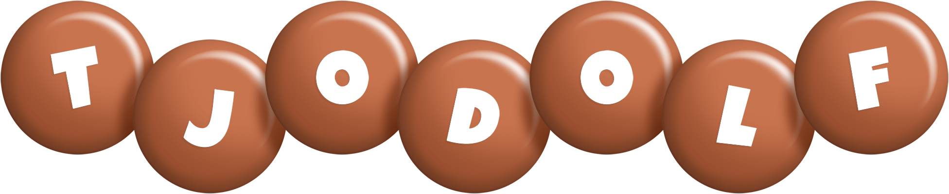 Tjodolf candy-brown logo