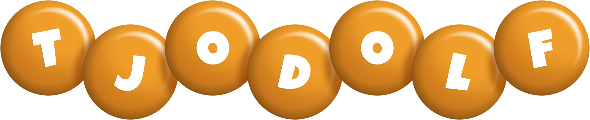 Tjodolf candy-orange logo