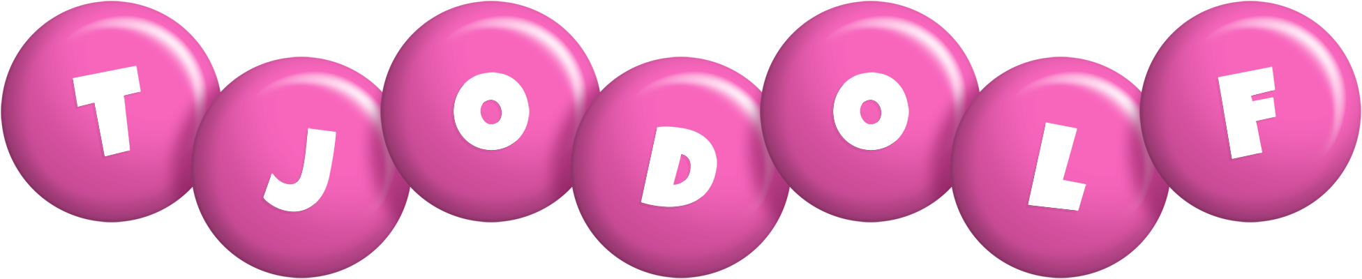 Tjodolf candy-pink logo