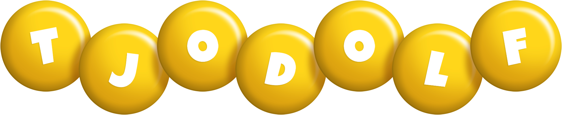 Tjodolf candy-yellow logo