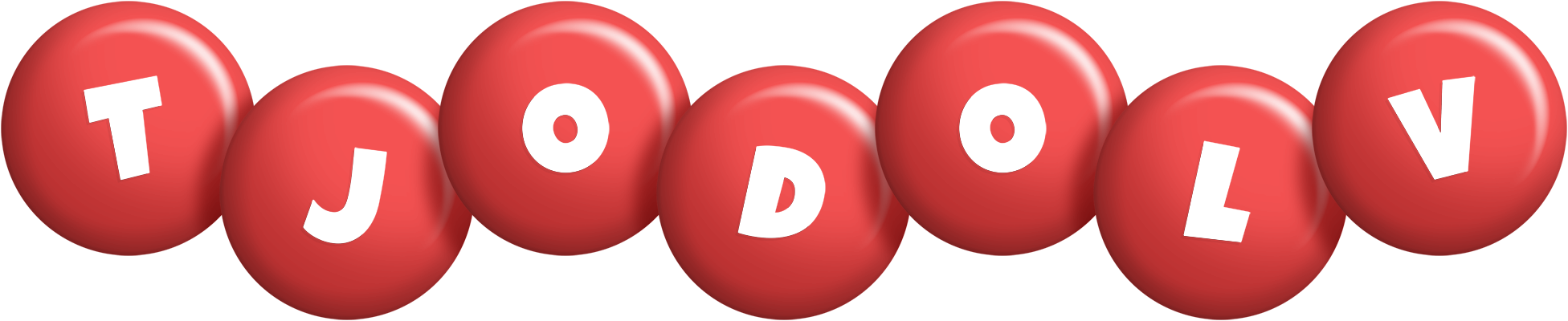 Tjodolv candy-red logo