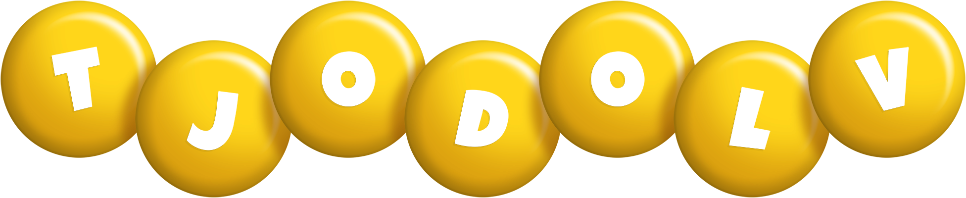 Tjodolv candy-yellow logo