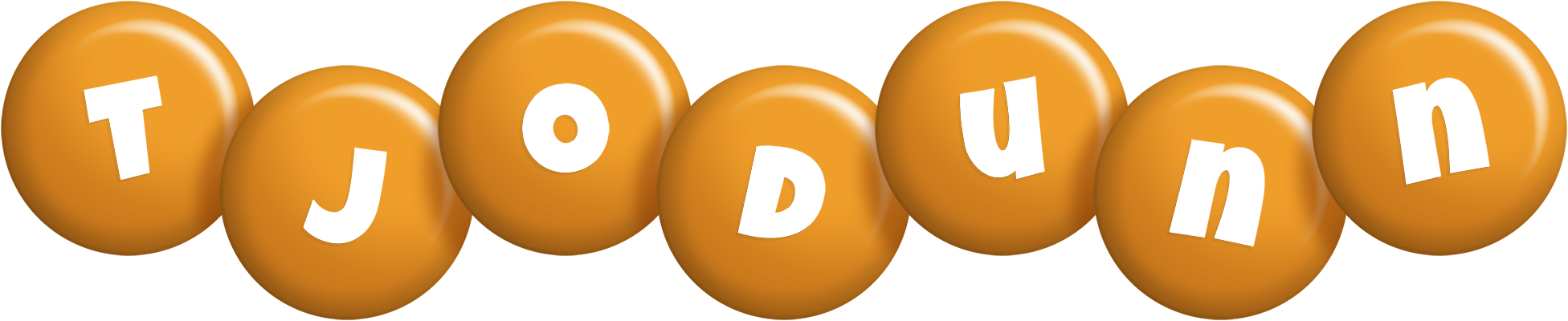 Tjodunn candy-orange logo