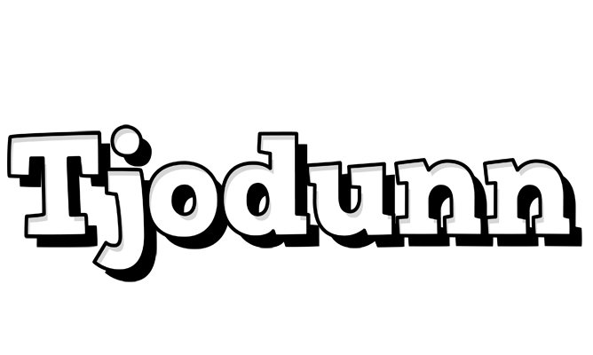 Tjodunn snowing logo