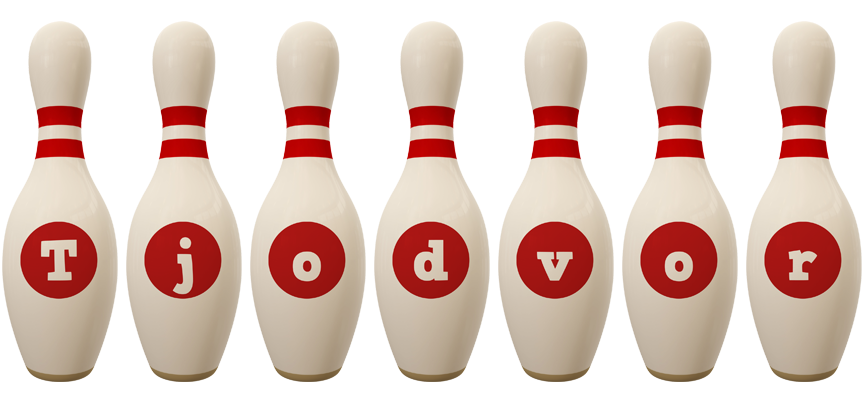 Tjodvor bowling-pin logo