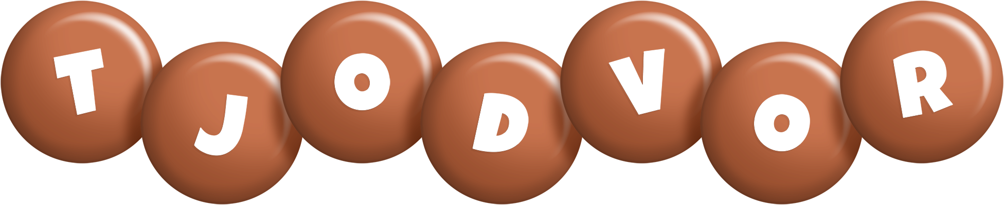 Tjodvor candy-brown logo