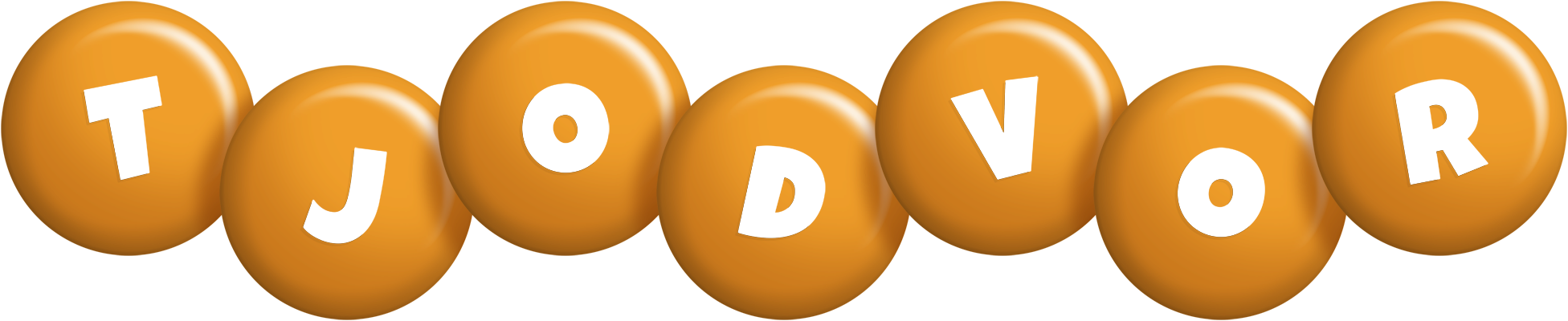 Tjodvor candy-orange logo
