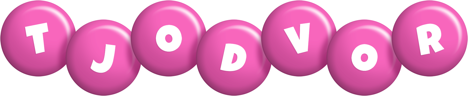Tjodvor candy-pink logo