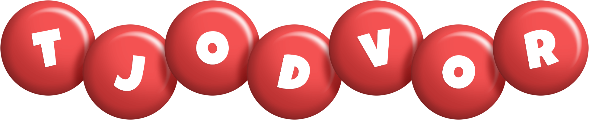 Tjodvor candy-red logo