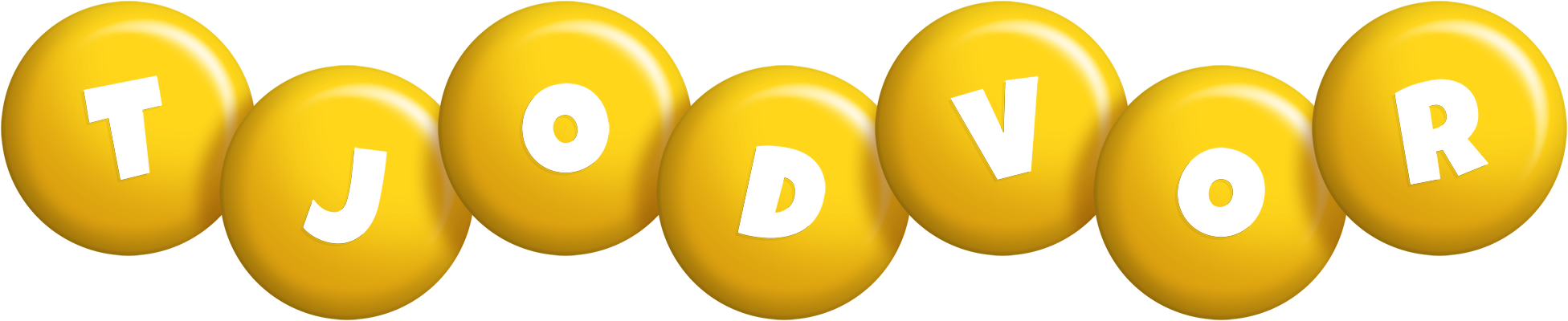 Tjodvor candy-yellow logo