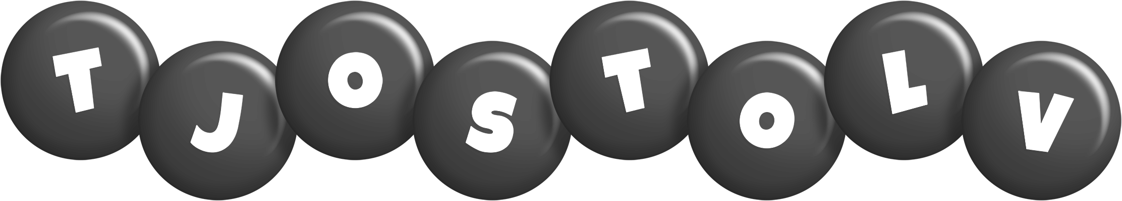 Tjostolv candy-black logo