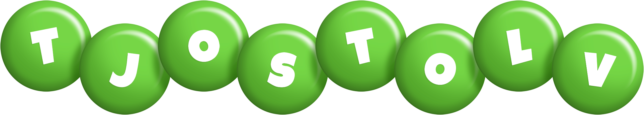 Tjostolv candy-green logo