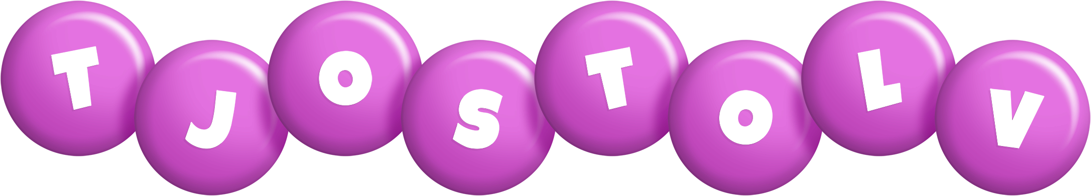 Tjostolv candy-purple logo