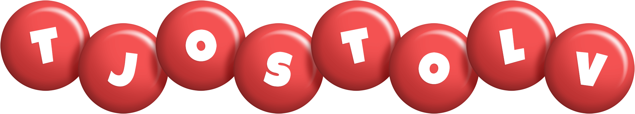 Tjostolv candy-red logo