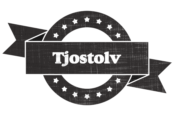 Tjostolv grunge logo