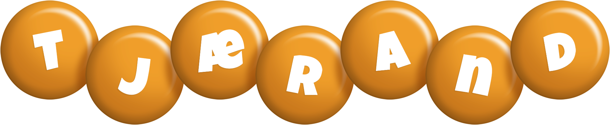 Tjærand candy-orange logo