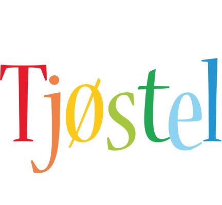 Tjøstel birthday logo