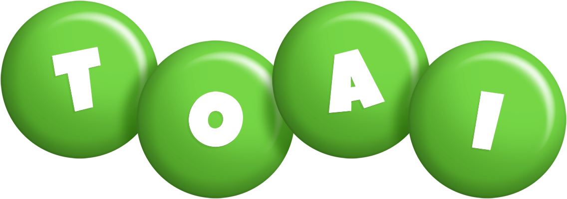 Toai candy-green logo