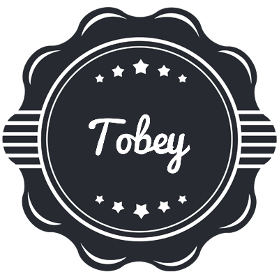 Tobey badge logo