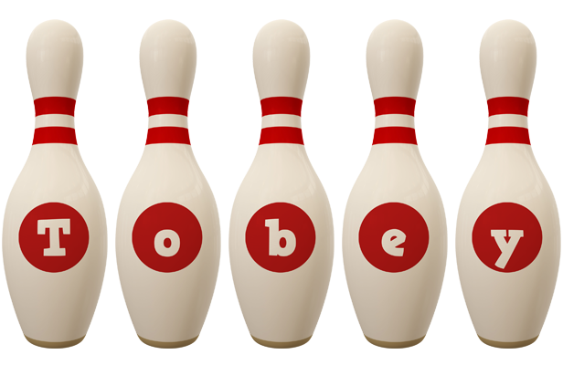 Tobey bowling-pin logo