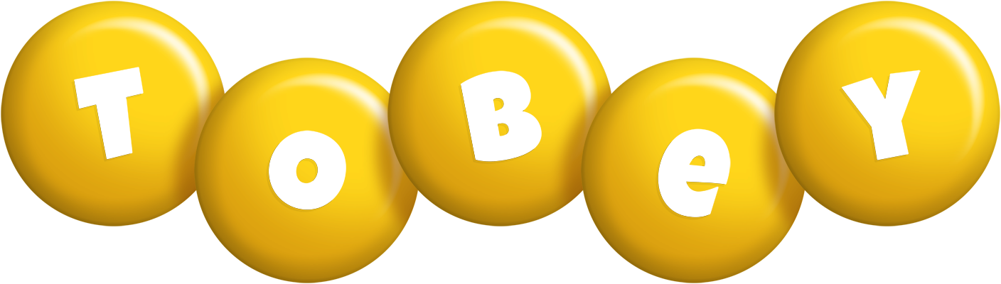 Tobey candy-yellow logo