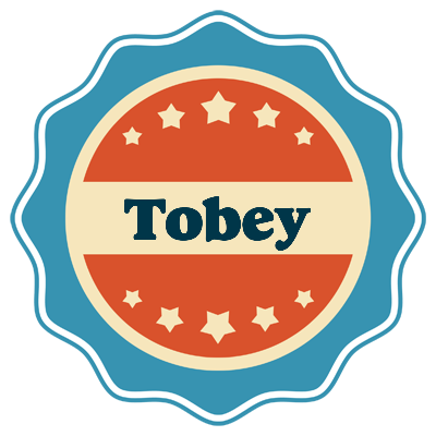 Tobey labels logo