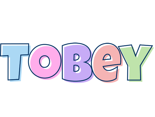 Tobey pastel logo