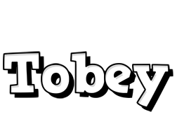 Tobey snowing logo