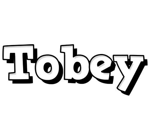 Tobey snowing logo