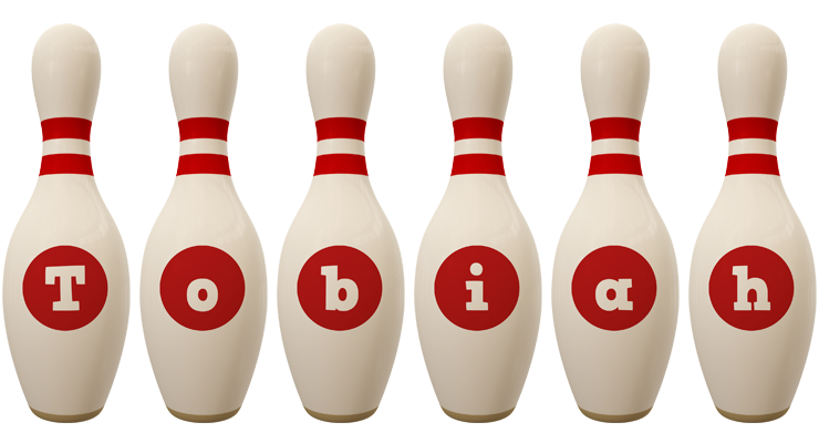 Tobiah bowling-pin logo