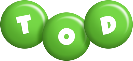 Tod candy-green logo