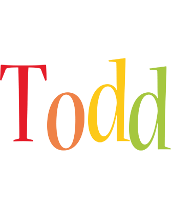 Todd birthday logo