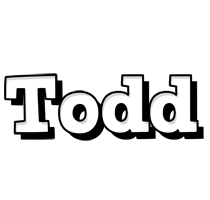 Todd snowing logo