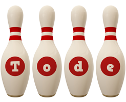 Tode bowling-pin logo