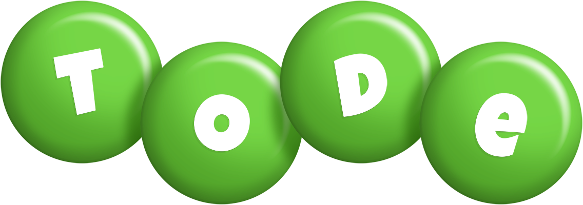 Tode candy-green logo