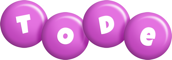 Tode candy-purple logo