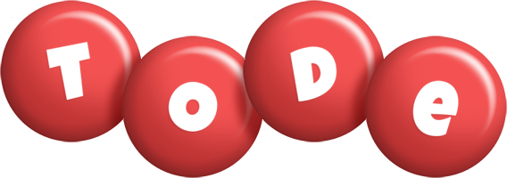 Tode candy-red logo