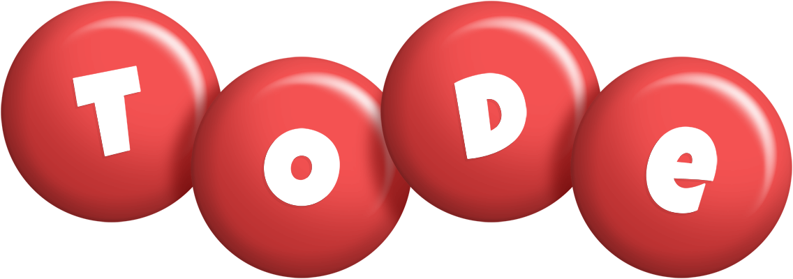 Tode candy-red logo