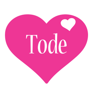 Tode love-heart logo