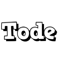 Tode snowing logo