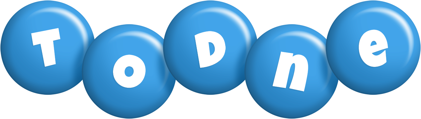 Todne candy-blue logo