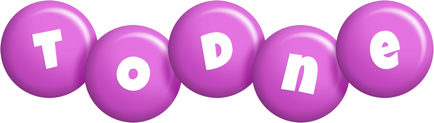 Todne candy-purple logo