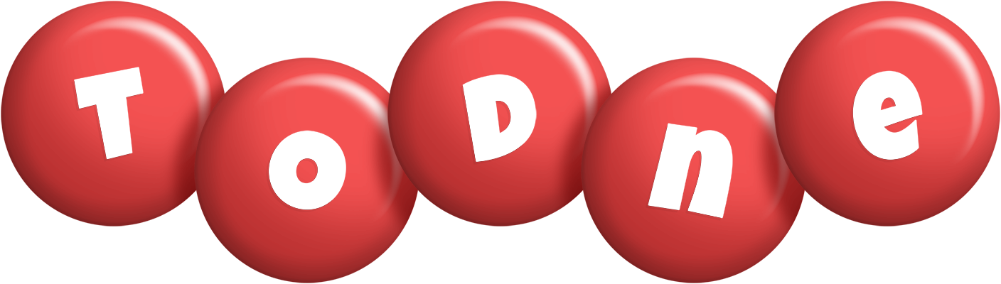 Todne candy-red logo