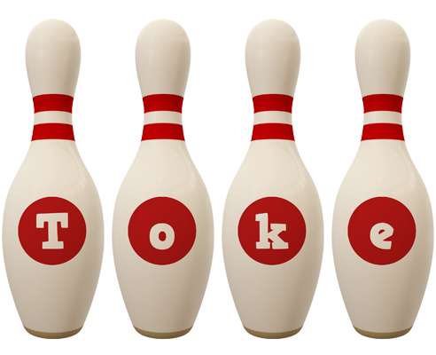 Toke bowling-pin logo