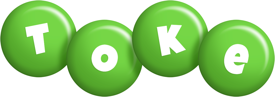 Toke candy-green logo
