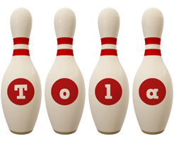 Tola bowling-pin logo