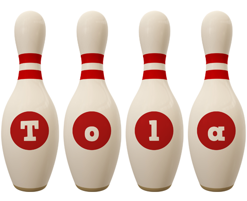 Tola bowling-pin logo