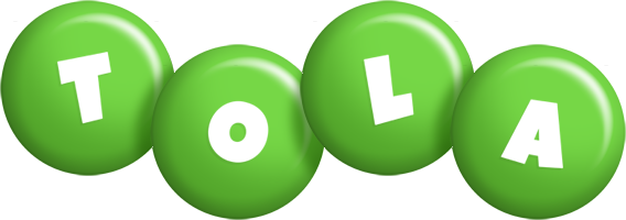 Tola candy-green logo