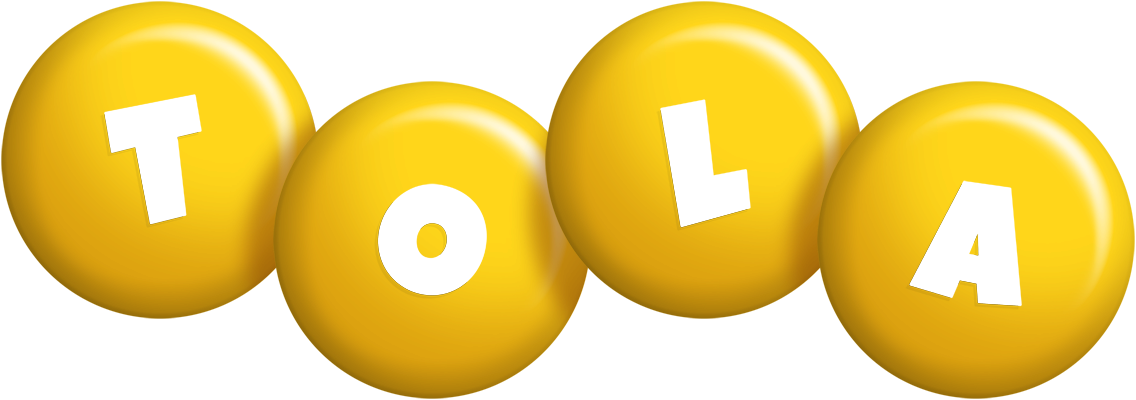 Tola candy-yellow logo
